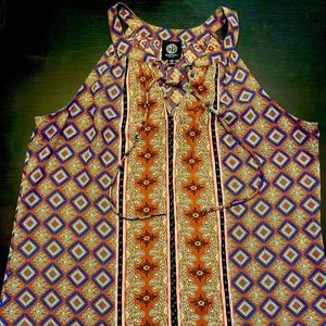 High Neck sleeveless shell